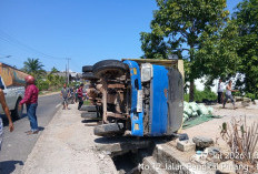 Truk Muatan Beras 10 Ton Gak Kuat Nanjak di Jelutung, Tabrak Penjual Jamu Hingga Tewas 
