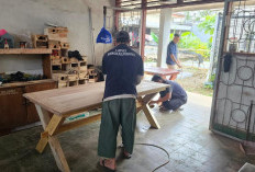 Yumin Kafe Kembali Pesan Meja Makan Karya Warga Binaan Lapas Pangkalpinang