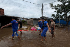 Banjir Rob di Mentok, Banyak Rumah Terendam Air
