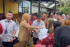 Wawako Pangkalpinang Dampingi 300 Warga Terdampak Banjir Rob di Opas Terima Bantuan Sembako Dari PT Timah