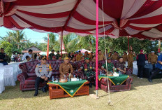 Sekda Basel Resmikan Kegiatan Fisik dan Non Fisik TMMD di Kepulauan Lepar, Ini Titik Pembangunannya 