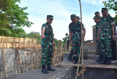 Pangdam II/Sriwijaya Pastikan Jembatan Kampung Dul Dibangun Berkualitas