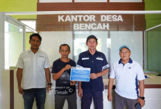 Dukung Keamanan Warga, PT Timah Bantu Bangun Pos Kamling di Desa Bencah