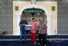 Dukung Kenyamanan Ibadah Jamaah, PT TIMAH Serahkan Bantuan untuk Masjid Nurul Fatah di Kabupaten Belitung