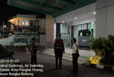 Patroli Dini Hari, Sat Samapta Polresta Pangkalpinang Beri Imbauan Kamtibmas di Kawasan Perbankan