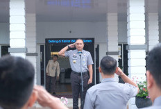 Kanwil Kemenkum Babel Laksanakan Apel Pagi Gabungan bersama Kanwil KemenHAM Babel