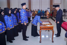 Bupati Fery Insani Lantik 125 PNS di Pemkab Bangka, Ajak Terus Belajar dan Jaga Etika