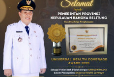 Naik Kelas, Pemprov Babel Dibawah Kepemimpinan Hidayat Arsani Sukses Raih Predikat Madya UHC Award 2026