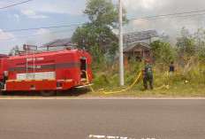 Lahan di Bikang Terbakar, Damkar dan Kodim Basel Respon Cepat Padamkan Api 