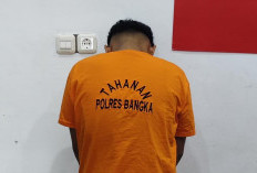 Gerak-Gerik Mencurigakan di Depan SD, Pemuda di Sungailiat Diciduk dengan 64 Paket Sabu