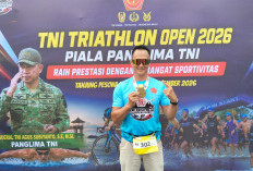 Calvin Aries Prasetia, Warga Asal Bangka, Sabet Juara I Sprint Distance Putra TNI Triathlon Open 2026