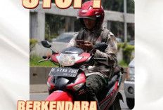 Setop Berkendala Sambil Bermain HP, Fokus di Jalan Demi Keselamatan Bersama 