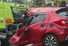 Honda Brio yang Bertabrakan dengan Truk Hino Ditumpangi Dosen Unmuh Babel, Sekeluarga Meninggal Dunia