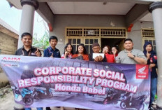 Honda Babel Peduli, Turun Langsung Bantu Warga Terdampak Kebakaran