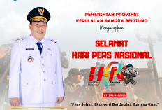 Apresiasi Gubernur Babel Hidayat Arsani untuk Insan Pers pada Peringatan Hari Pers Nasional 2026