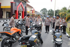Pastikan Pasukan Siap Tempur, Kapolres Bangka Cek Langsung Kendaraan Dinas Personel