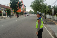 Sebar Personel di 25 Titik Simpang, Satlantas Polresta Pangkalpinang Jaga Kelancaran Lalin Pagi Hari