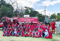 Belajar Keselamatan dengan Seru, Puluhan Siswa TK Antusias Ikuti Edukasi Kebakaran dari PT Timah