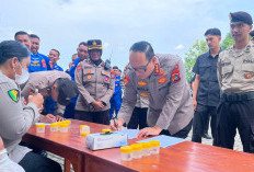 Kapolresta Pangkalpinang Pimpin Apel, Seluruh Personel Langsung Jalani Tes Urine dan Gaktiblin