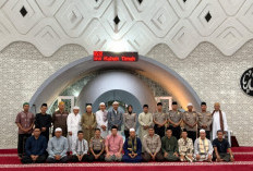Subuh Keliling di Masjid Kubah Timah, Polresta Pangkalpinang Ajak Warga Perangi Narkoba