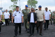 Gubernur Hidayat Arsani Sambut Kedatangan Para Menteri Guna Peninjauan Latihan TNI