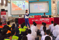 Honda Babel Edukasi Safety Riding di SMKN 2 Pangkalpinang, Ajak Pelajar #Cari_Aman di Jalan