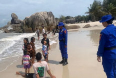 Satpolairud Bangka Awasi Aktivitas Wisatawan di Pantai