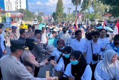 Polresta Pangkalpinang Kerahkan 100 Personel Kawal Aksi Dukung MBG di Tugu Nol Kilometer 