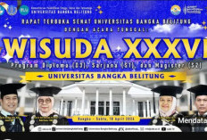 UBB Gelar Wisuda XXXVI, 346 Lulusan dari 6 Fakultas Siap Mengabdi