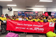 Ratusan Peserta Antusias Ikuti Safety Riding Education Honda Babel, #Cari_Aman ke Jalan Raya