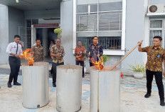 Wujudkan Komitmen Lapas Bersih dari Barang Terlarang, Lapas Narkotika Pangkalpinang Musnahkan Barang Hasil Pen
