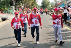 Semangat! Bupati & Wakil Bupati Bangka Ikut Pawai HUT RI ke-81