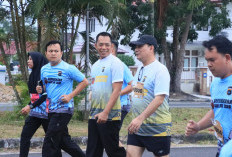 Kapolresta Pangkalpinang Meriahkan Bhayangkara Babel Run 2026, Ajak Warga Budayakan Hidup Sehat