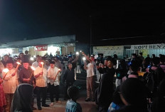 Puluhan Personel Polresta Pangkalpinang Amankan Pawai Obor 1 Muharram   