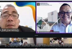 Kanwil Kemenkum Babel Ikuti Sosialisasi Tata Cara Pengumuman PT dan Yayasan dalam BNRI dan TBNRI