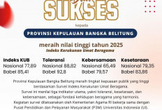 Bangka Belitung Teguhkan Harmoni, Raih Nilai Tinggi Indeks Kerukunan Umat Beragama 2025