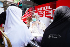 Mobil Sehat PT Timah Tbk Hadir di Desa Cambai, Warga Berharap Datang Lagi 