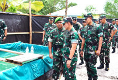 Pangdam II/Sriwijaya Kunjungi Marshalling Area, Persit KCK Laksanakan Bakti Sosial di Bangka Barat