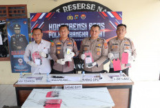 Setengah Kilo Sabu Hasil Operasi Antik Dipamer Polres Bangka Barat